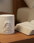 Holy Face of Jesus Prayer Candle – Citrus Mango Scent