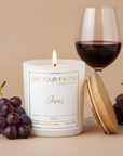 Jesus Catholic Prayer Candle - Merlot Scent