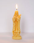 Saint Therese 100% beeswax candle