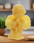 100% Beeswax Candle Praying Angel