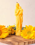 100% Beeswax candle Virgin Mary and Child Jesus