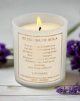Saint Teresa of Avila Prayer candle lavander