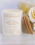 Our Lady of Guadalupe candle Scented prayer candle in true rose