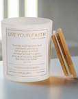 Catholic prayer candle