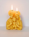 100% beeswax candle Holy family torso with child Jesus