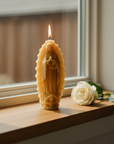 Our Lady of Guadalupe Candle – Hand-Poured 100% Pure Beeswax