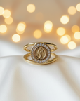 Saint Benedict Gold Filled Adjustable Ring