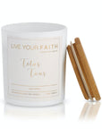 Totus Tuss rose scent catholic prayer candle