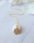 Collar Espíritu Santo en Oro Relleno de Zirconia Cúbica