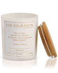 Our Lady of Guadalupe Catholic Prayer Candle in True Rose