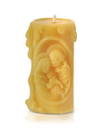 Holy Family Beeswax pillar candle