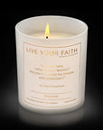 Our Lady of Guadalupe Prayer candle in true rose