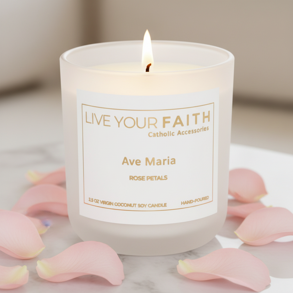 2.5oz scented prayer votive candle