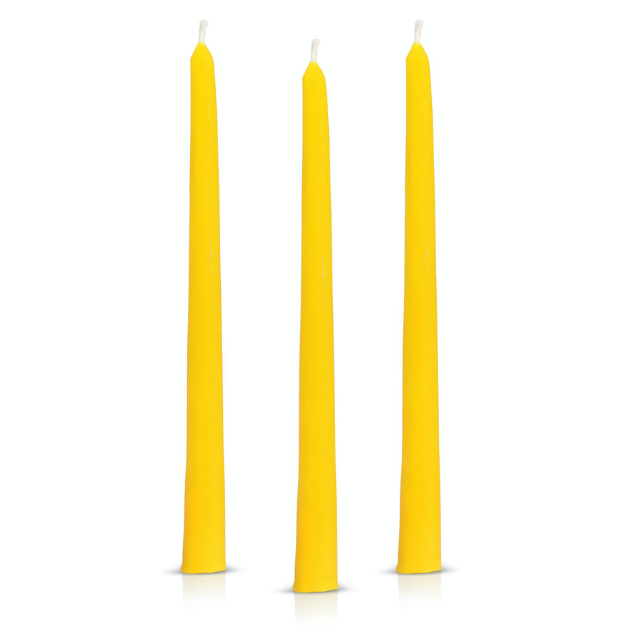 Set of three beeswax prayer candles- home decor- religious prayer candle.