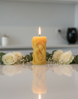 Holy Family Pure Beeswax Catholic prayer candle