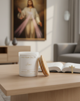 Jesus Catholic Prayer Candle - Merlot Scent