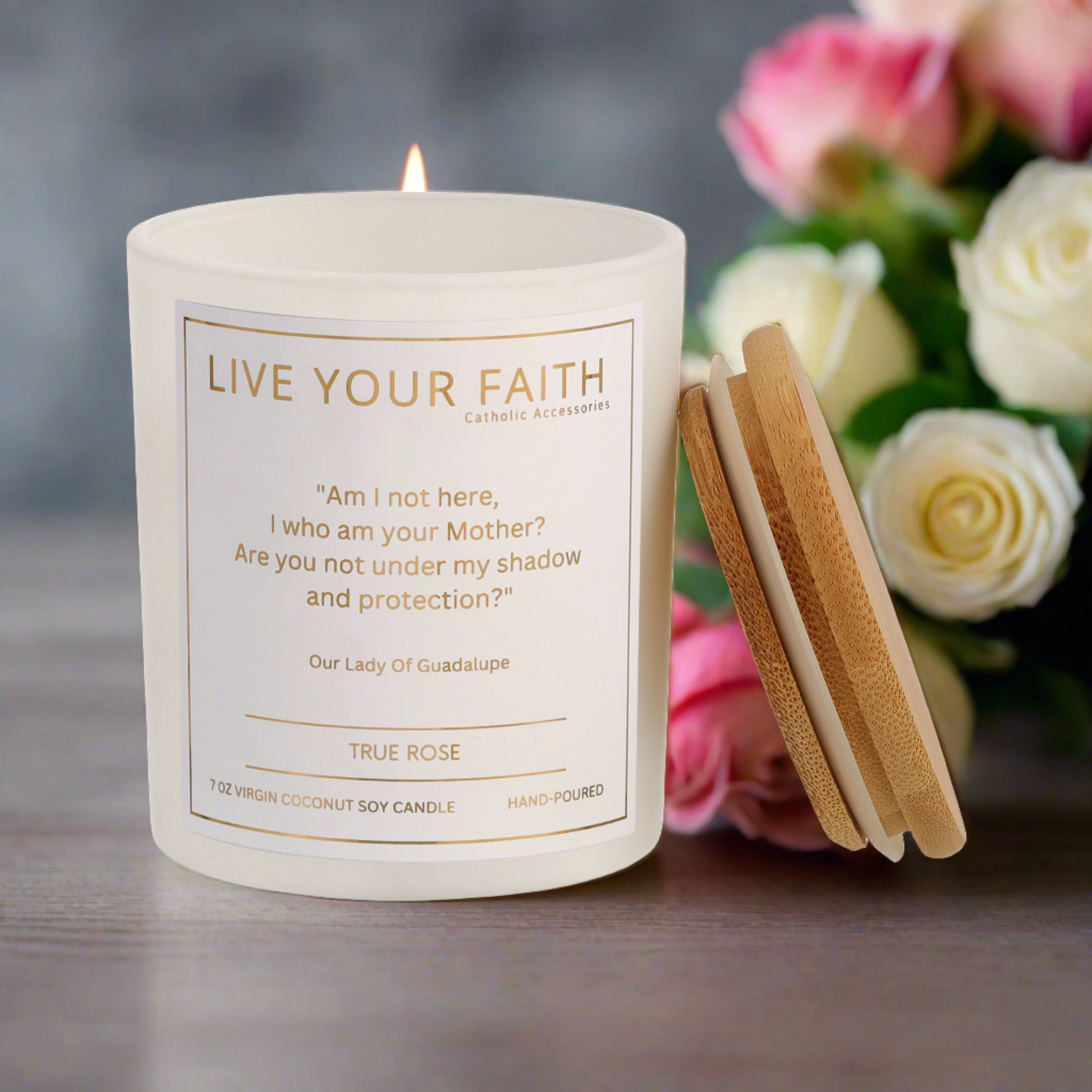 Our Lady of Guadalupe candle