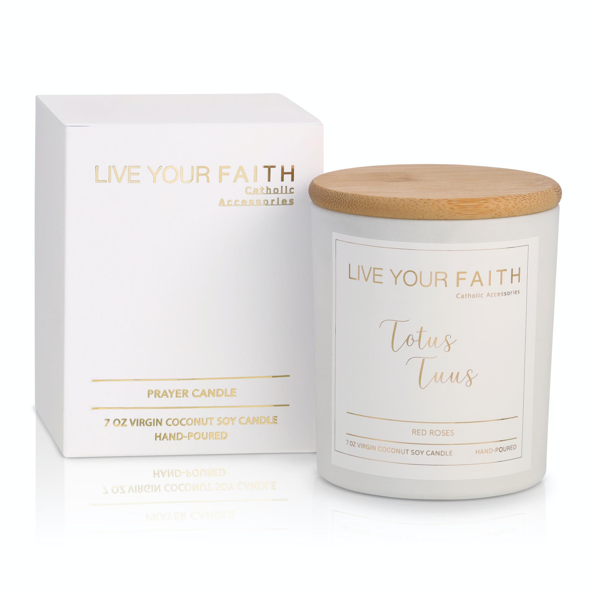 Totus Tuus Scented Catholic Prayer Candle