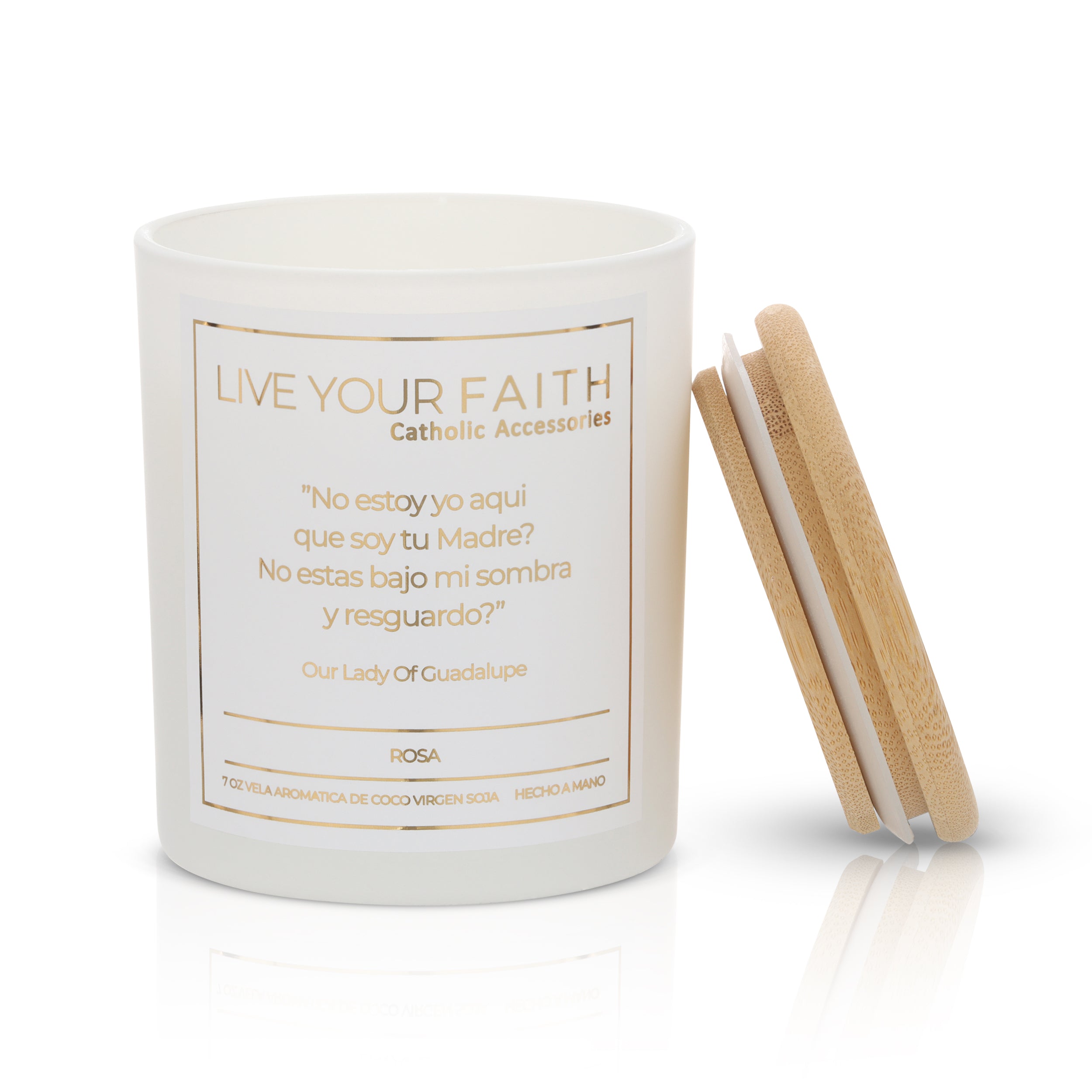 Vela aromatica de oracion nuestra senora de Guadalupe