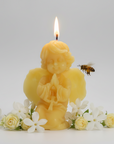 Praying Angel Pure Beeswax Catholic Prayer Candle