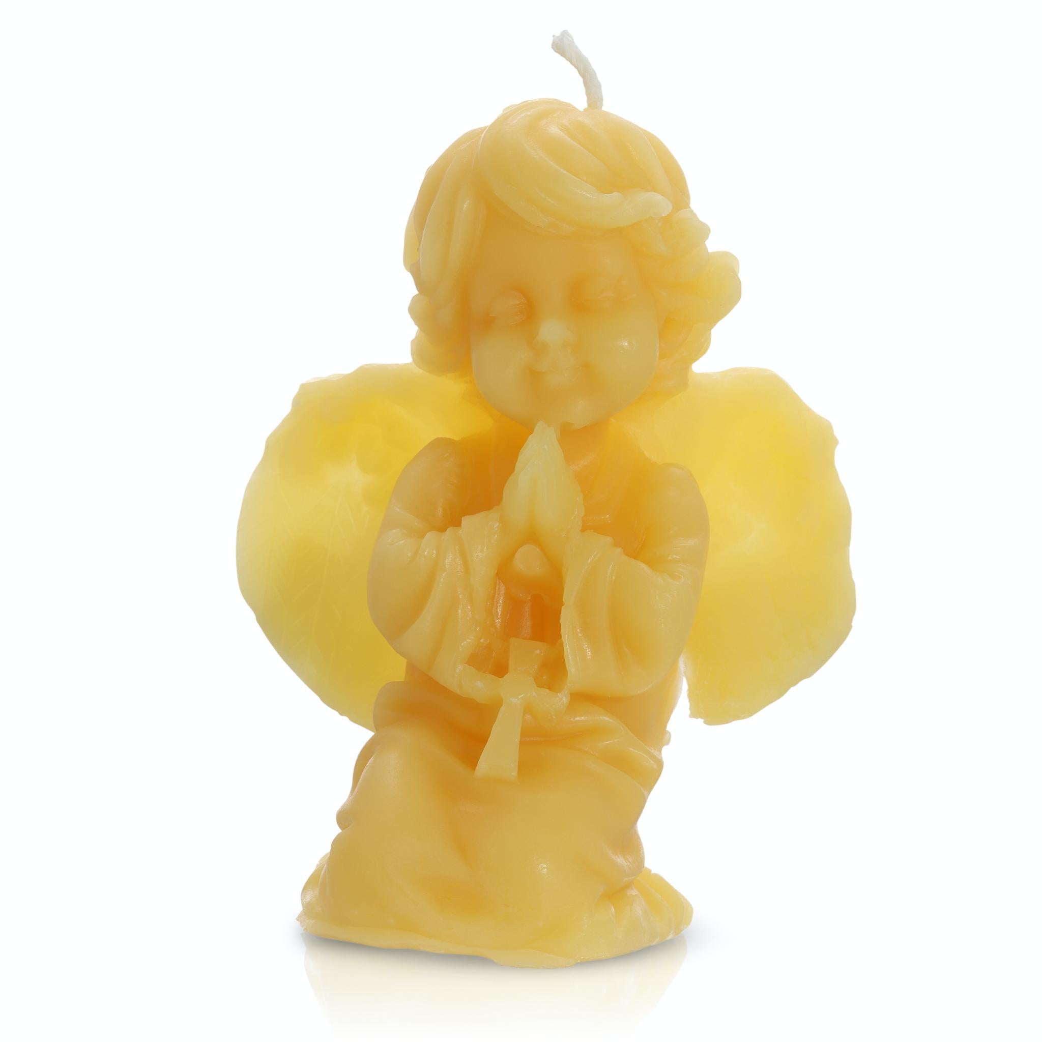 100% beeswax candles praying angel