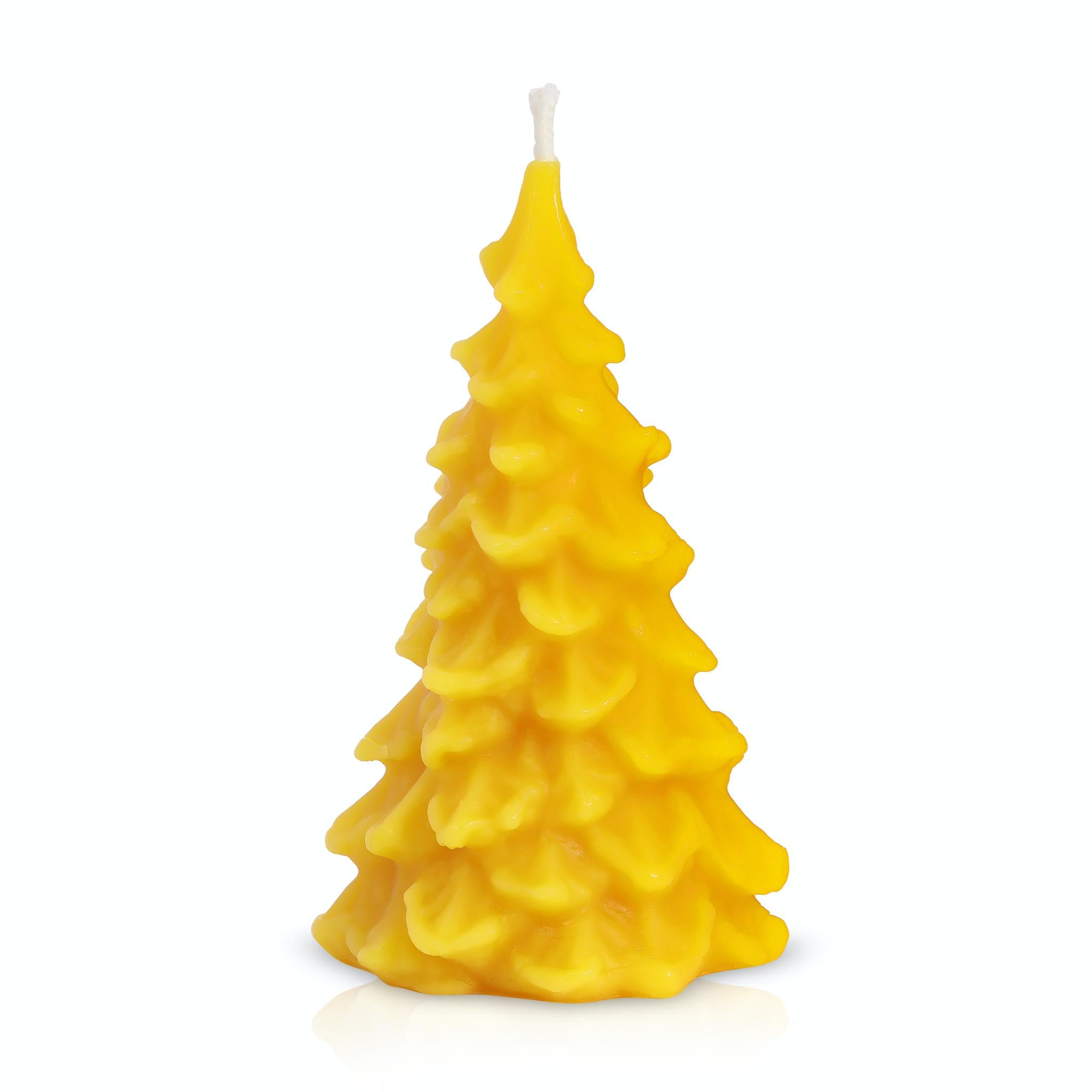 100% Beeswax candle pine tree. Catholic Prayer candle.