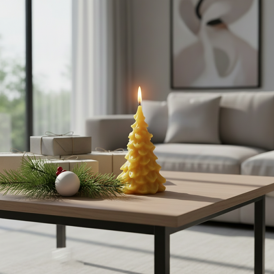 100% Beeswax Candle- Catholic Prayer Candle - Religious Gift for the Holidays