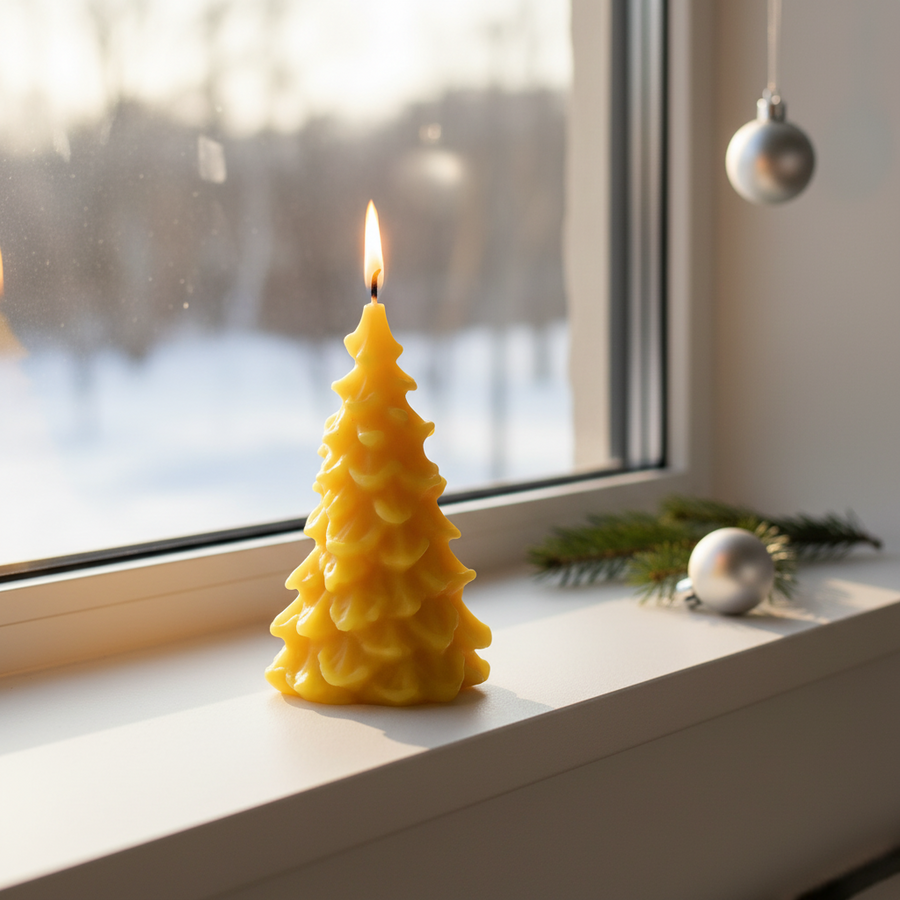 100% Beeswax Candle- Catholic Prayer Candle - Religious Gift for the Holidays