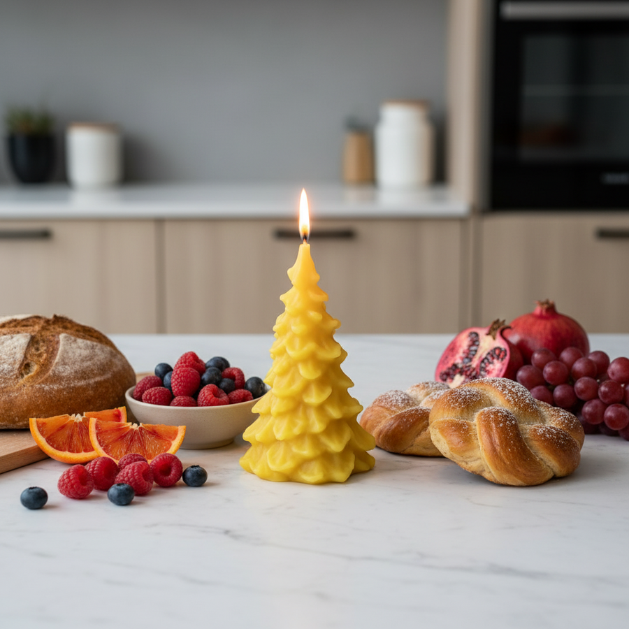 100% Beeswax Candle- Catholic Prayer Candle - Religious Gift for the Holidays