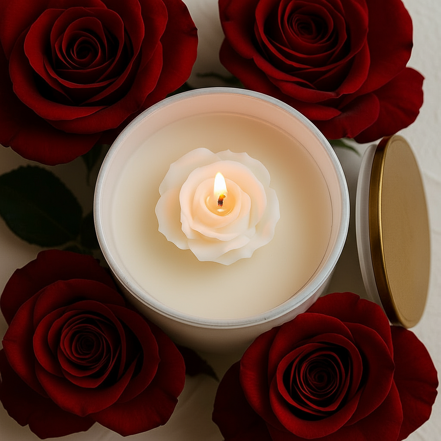 Our Lady of Sorrows – 7 oz Scented Catholic Prayer Candle - Cypress and Rose