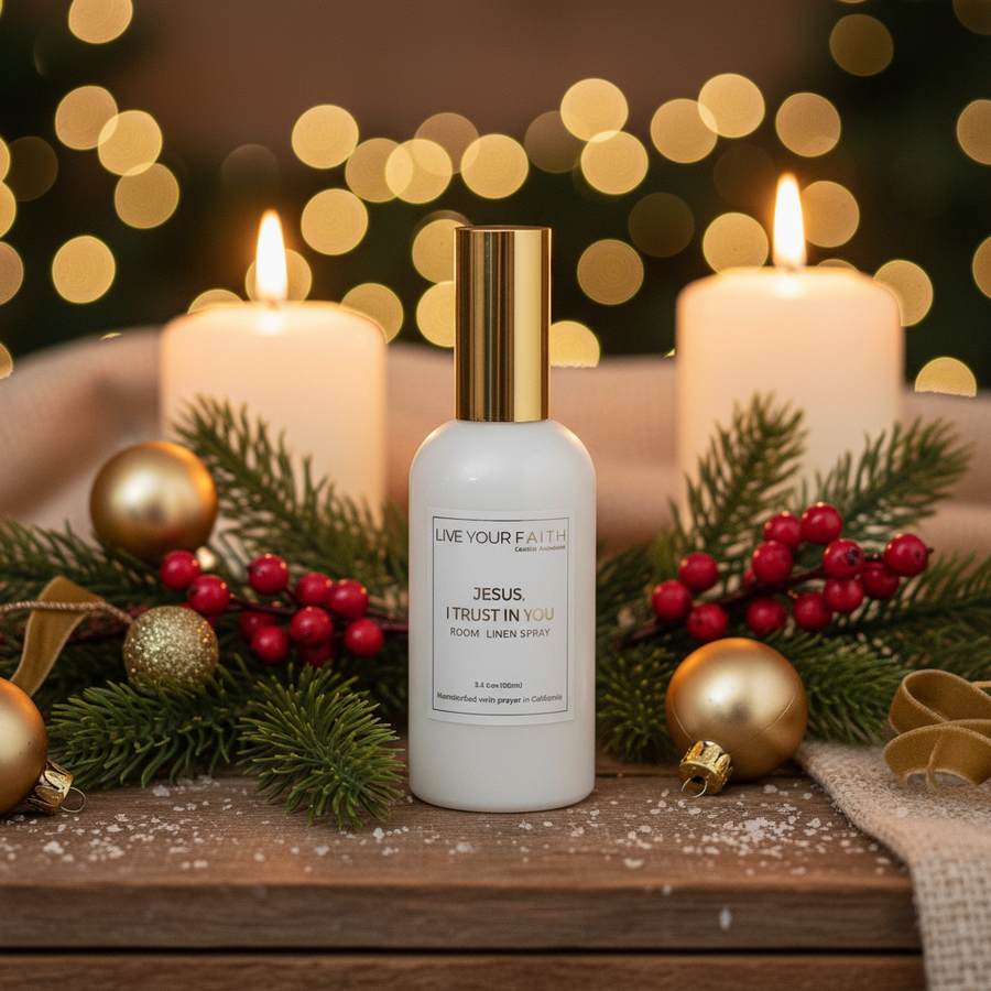 Jesus, I Trust in You – Divine Mercy White Tea Linen and Room Spray