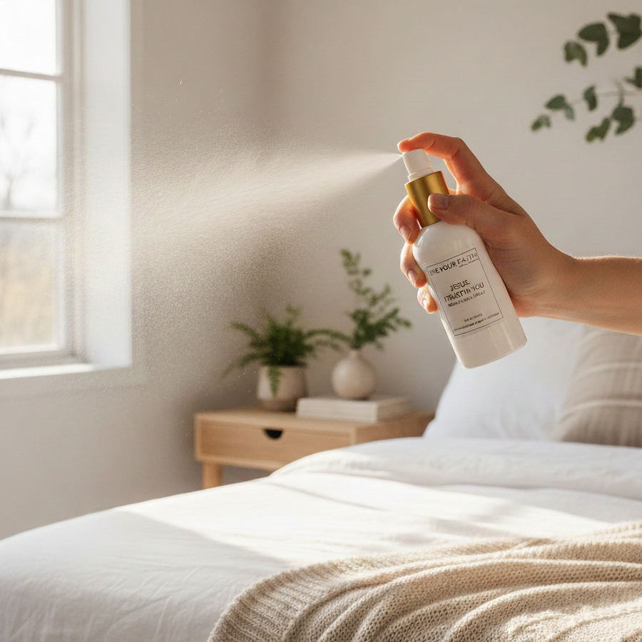 Jesus, I Trust in You – Divine Mercy White Tea Linen and Room Spray