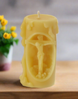 Jesus Beeswax candle