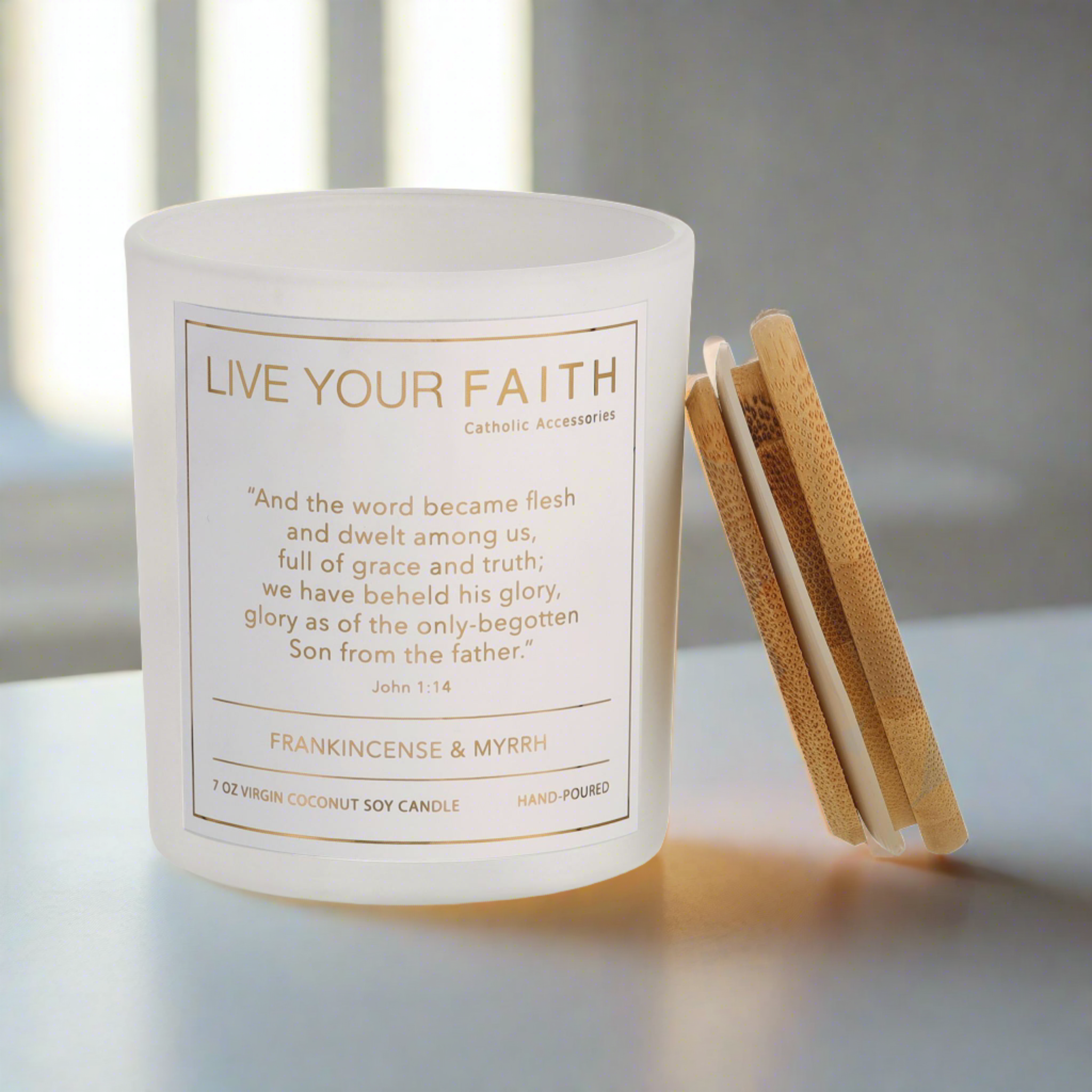 Catholic prayer candle