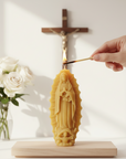 Our Lady of Guadalupe Candle – Hand-Poured 100% Pure Beeswax