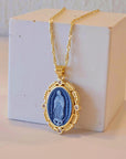 Our Lady of Guadalupe cameo necklace in gold filled