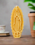 Our Lady of Guadalupe Candle – Hand-Poured 100% Pure Beeswax