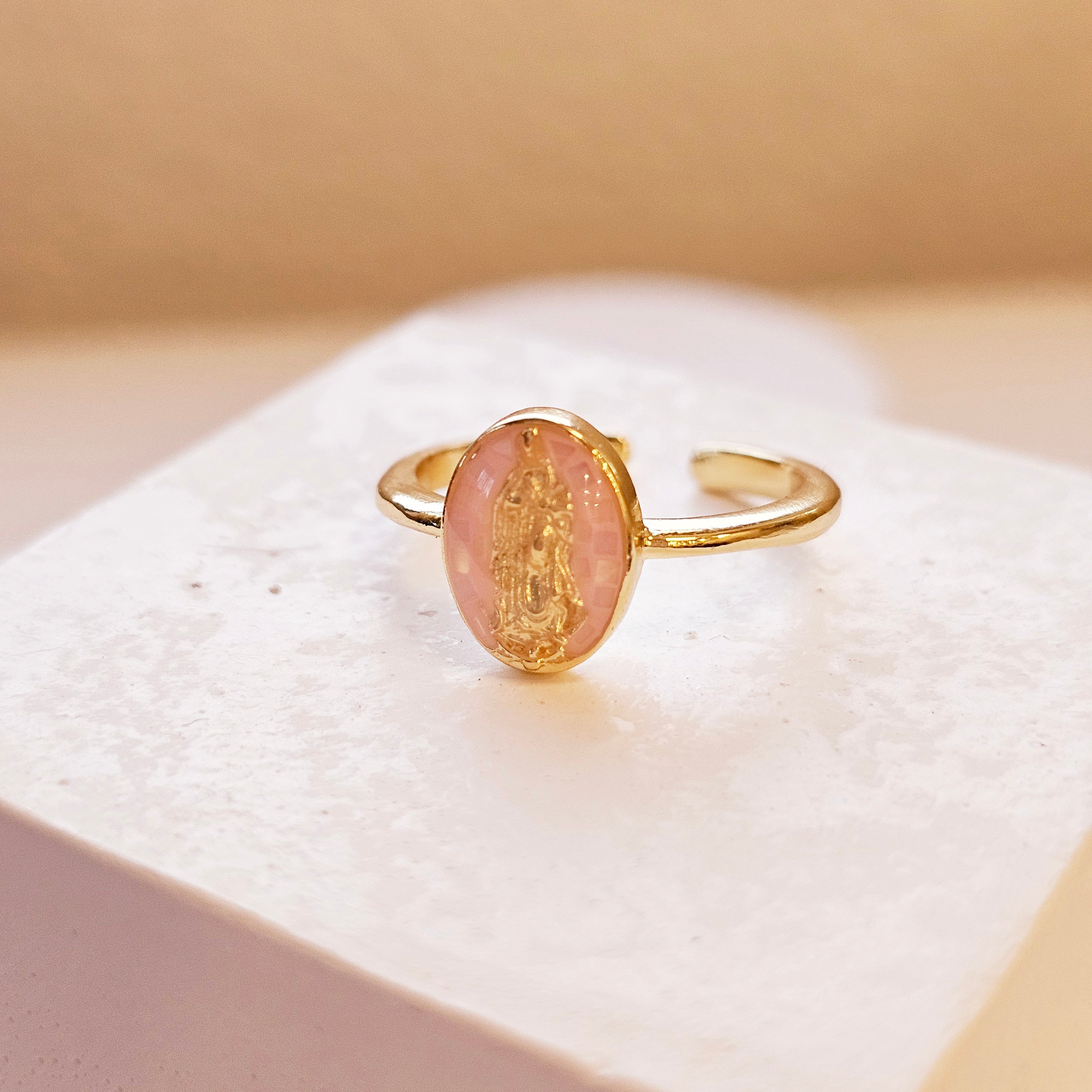 Our lady of Guadalupe gold filled ring