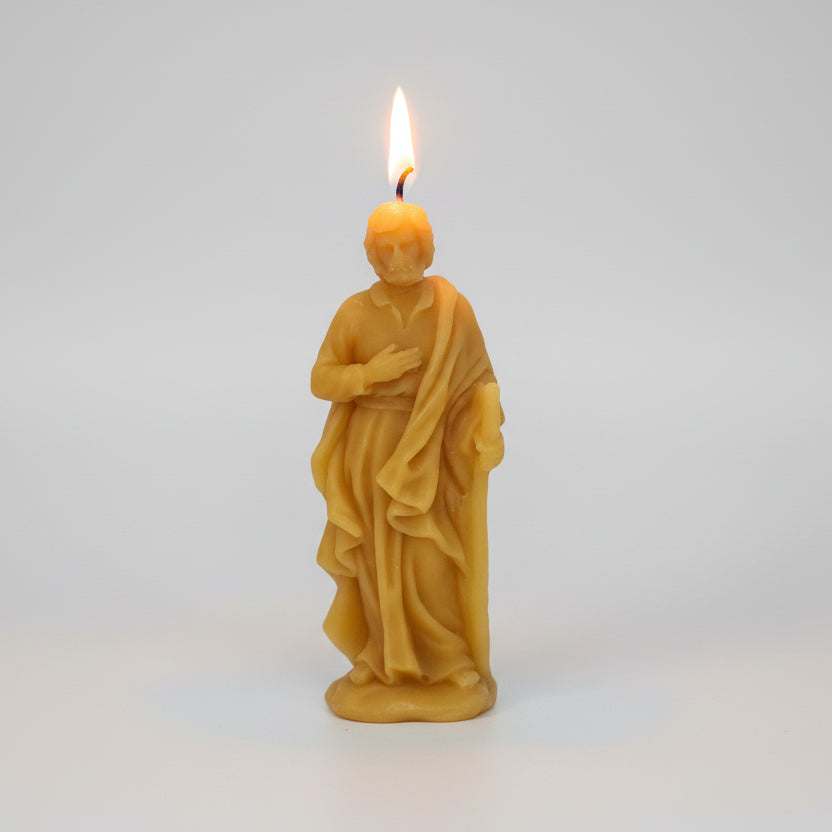 100% pure beeswax Saint Joseph candle