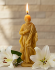 Saint Joseph Prayer Candle in Pure 100% Beeswax