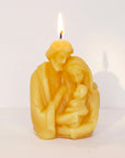 small holy Family torso 100% pure beeswax