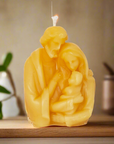 Small Holy Family Candle – Hand-Poured 100% Pure Beeswax Candle