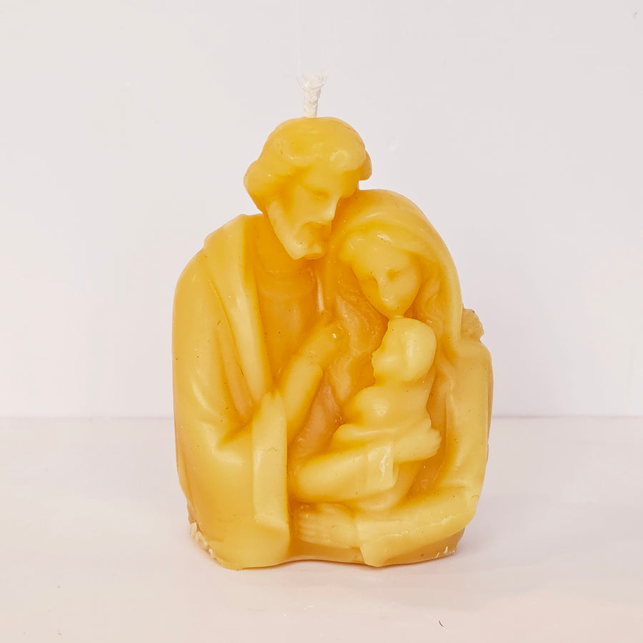 small holy Family torso 100% pure beeswax